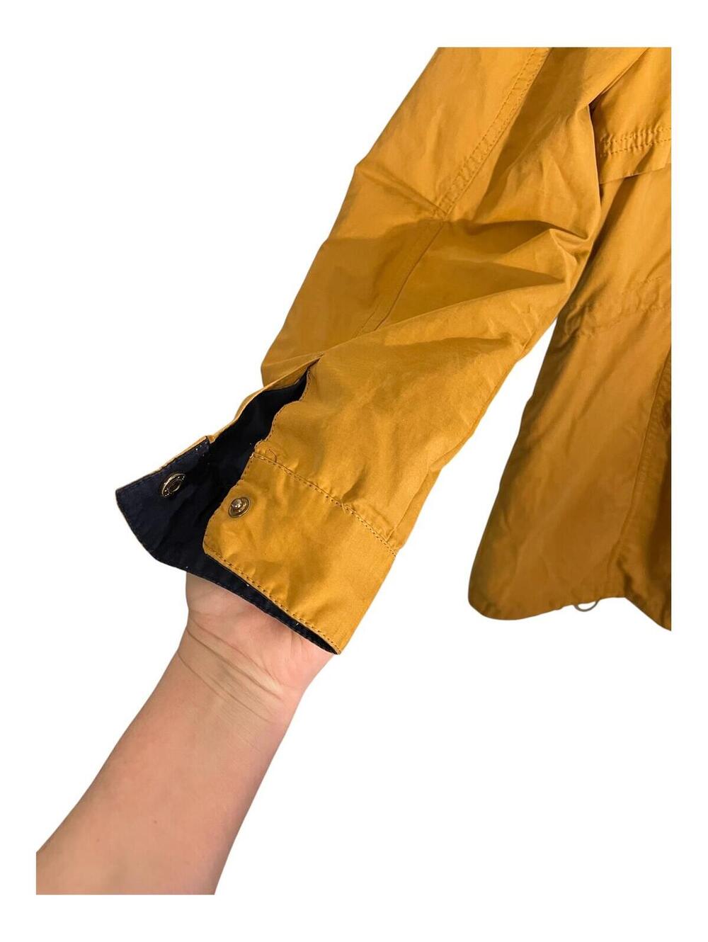 Etam Weekend Mustard Yellow Hooded Lightweight Utility Coat - Size 38 (M) - Picture 7 of 9